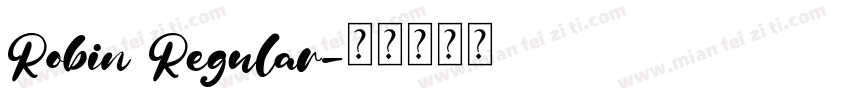 Robin Regular字体转换